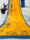 MG 384 Palin Linen Designer Printed Saree Wholesale Market In Surat